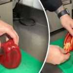 Hanya dalam tiga sap pisau: cara mengupas dan memotong paprika